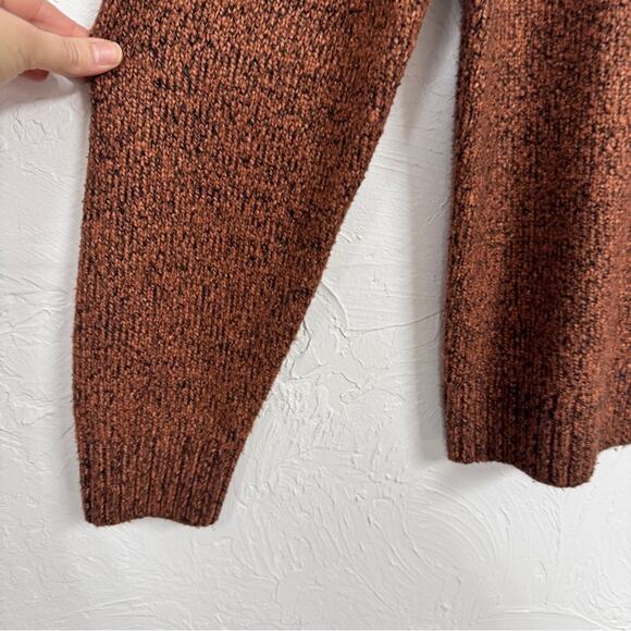 Abercrombie & Fitch Orange Crew Neck Sweater Mens L Casual Preppy Pullover - Picture 2 of 10